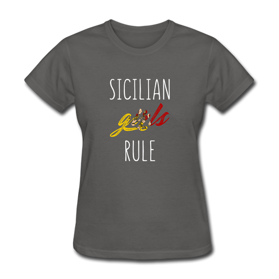 Sicilian girls rule Women's T-Shirt - charcoal