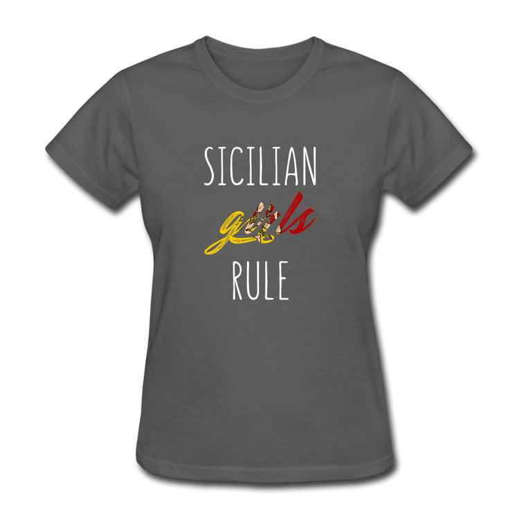 Sicilian girls rule Women's T-Shirt - charcoal