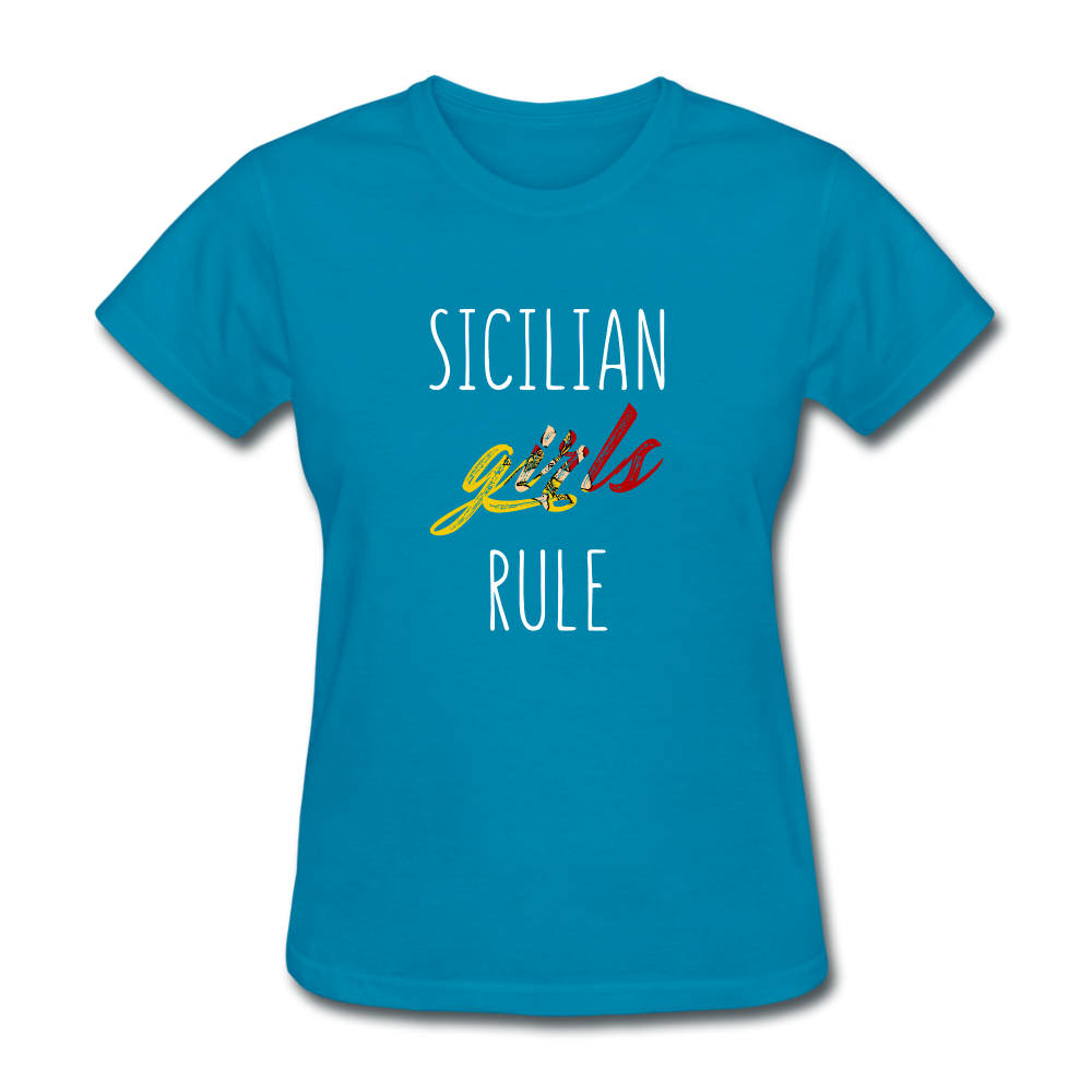 Sicilian girls rule Women's T-Shirt - black