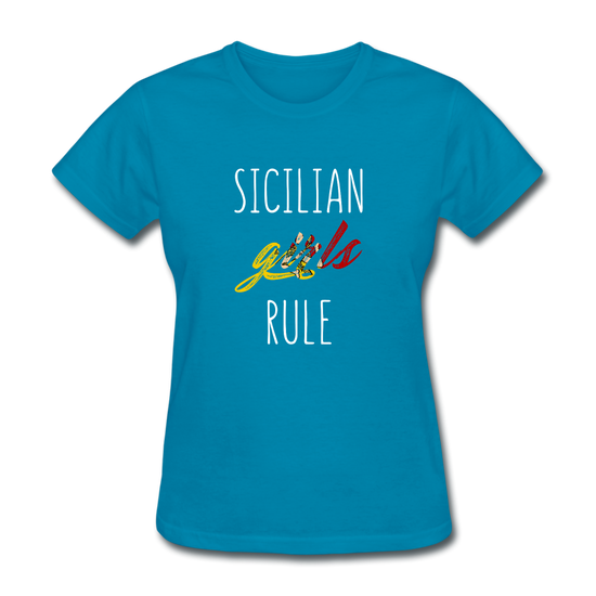 Sicilian girls rule Women's T-Shirt - turquoise