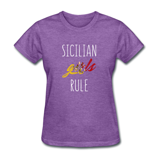 Sicilian girls rule Women's T-Shirt - purple heather