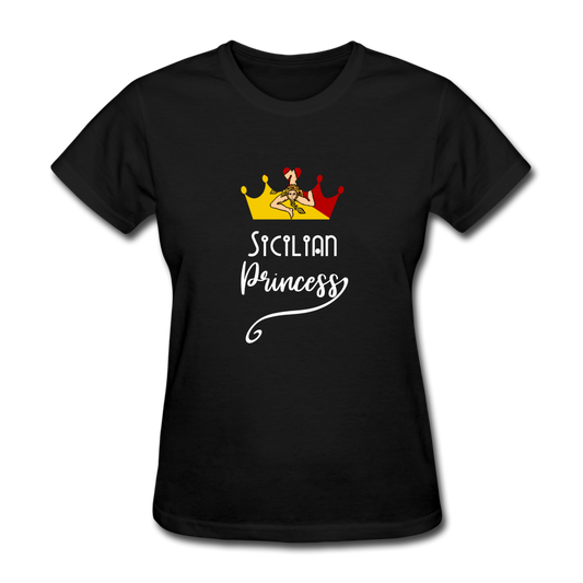 Sicilian Princess Women's T-Shirt - black