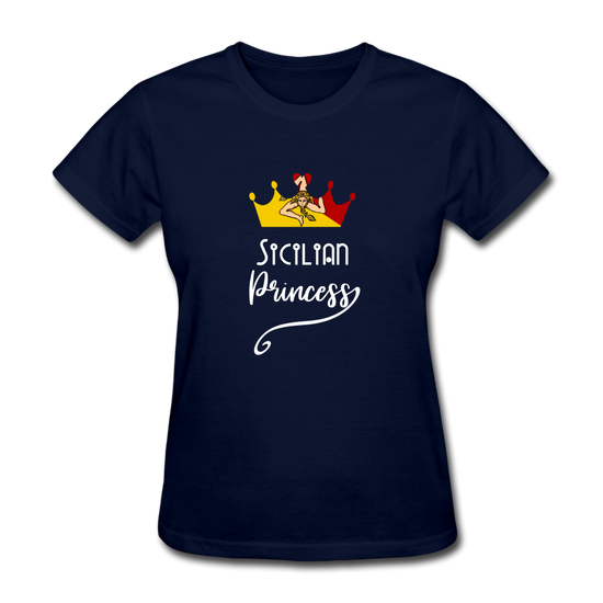 Sicilian Princess Women's T-Shirt - navy