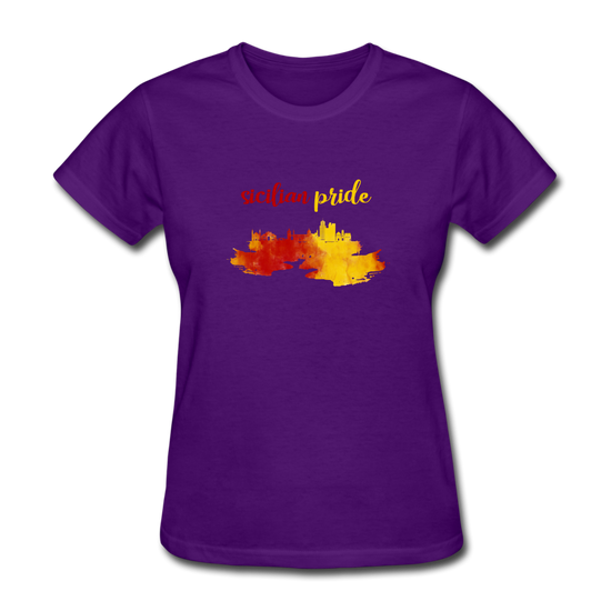 Sicilian Pride Women's T-Shirt - purple