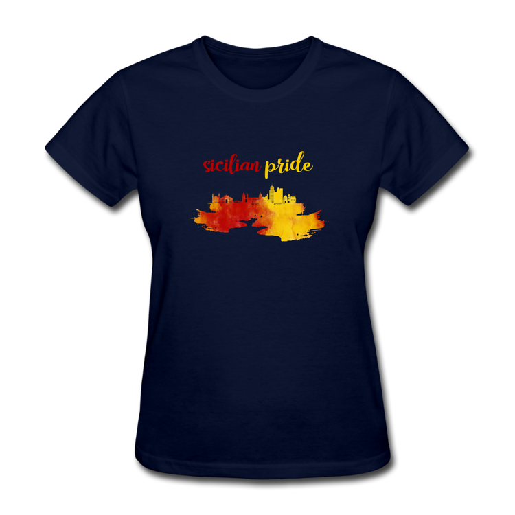 Sicilian Pride Women's T-Shirt - navy