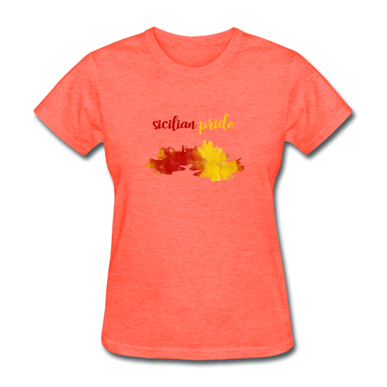 Sicilian Pride Women's T-Shirt - heather coral