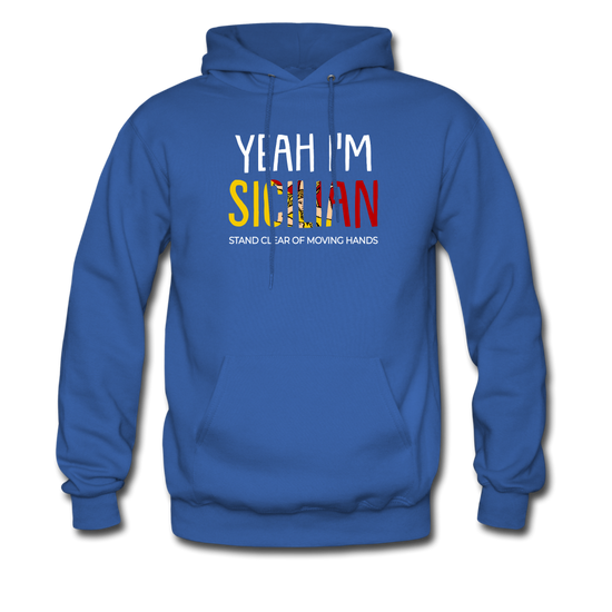 Yeah I am Sicilian Unisex Hoodie - royal blue