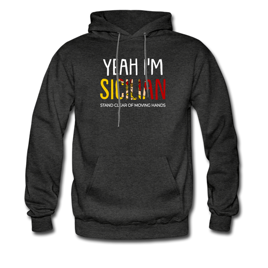 Yeah I am Sicilian Unisex Hoodie - charcoal grey