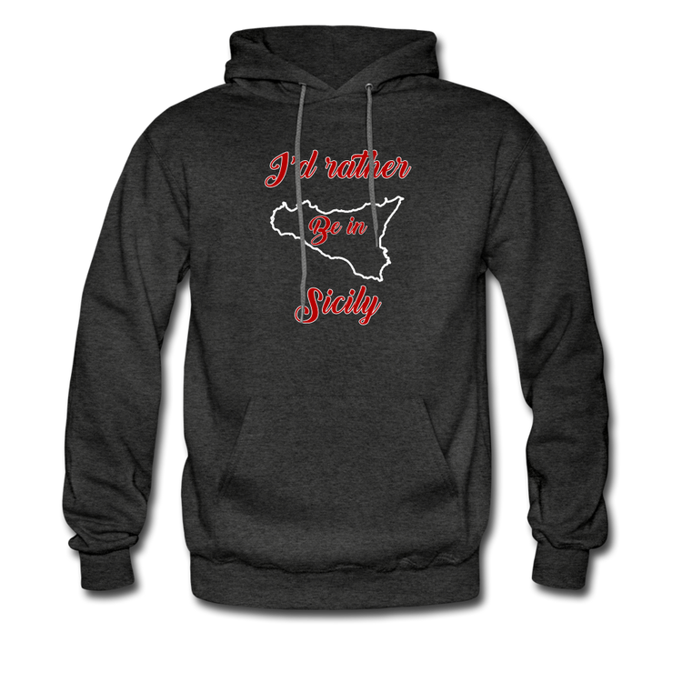 I'd rather be in Sicily Unisex Hoodie - charcoal grey