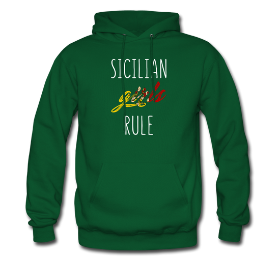 Sicilian girls rule Unisex Hoodie - forest green