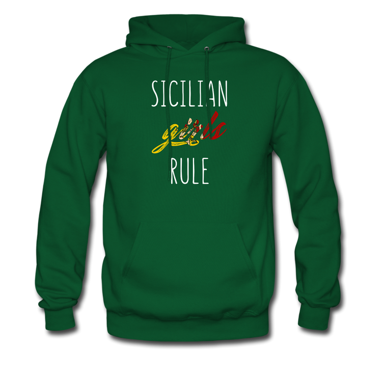 Sicilian girls rule Unisex Hoodie - forest green