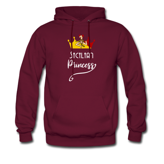 Sicilian Princess Unisex Hoodie - burgundy