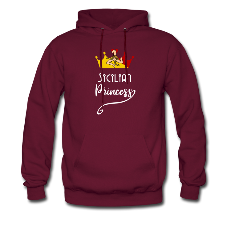 Sicilian Princess Unisex Hoodie - burgundy