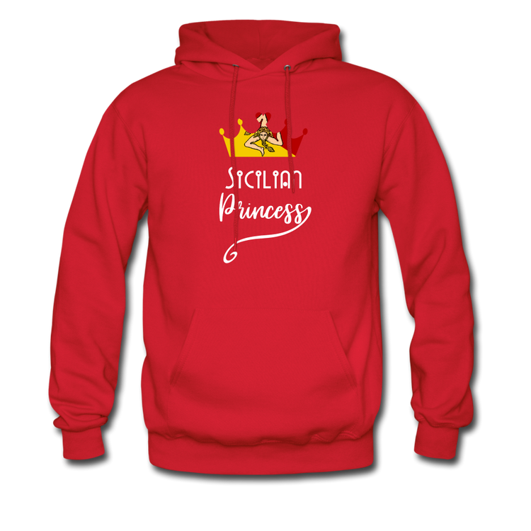 Sicilian Princess Unisex Hoodie - red