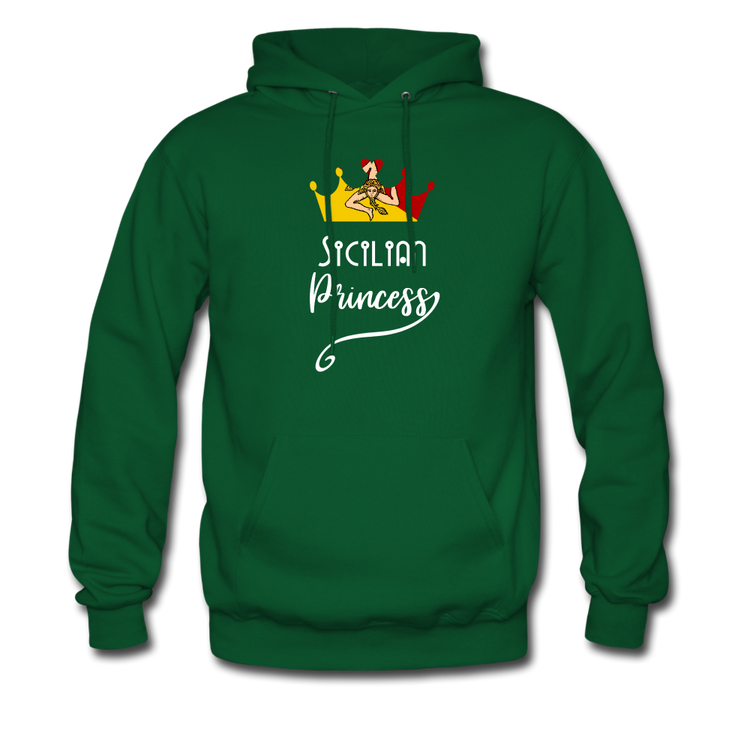 Sicilian Princess Unisex Hoodie - forest green