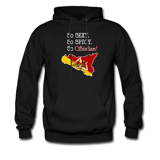 So sexy, So spicy, So Sicilian Unisex Hoodie - black