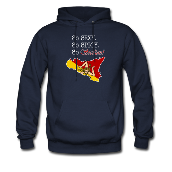 So sexy, So spicy, So Sicilian Unisex Hoodie - navy