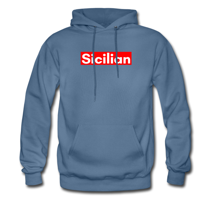 Sicilian Unisex Hoodie - denim blue