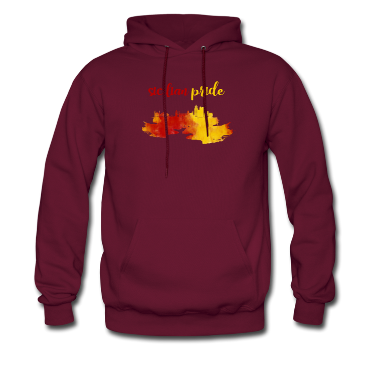 Sicilian Pride Unisex Hoodie - burgundy