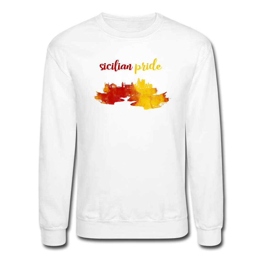 Sicilian Pride Crewneck Sweatshirt - white