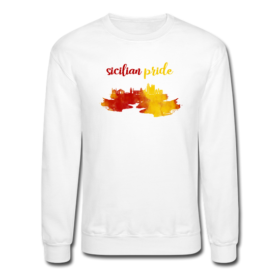 Sicilian Pride Crewneck Sweatshirt - white