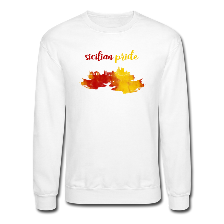 Sicilian Pride Crewneck Sweatshirt - white