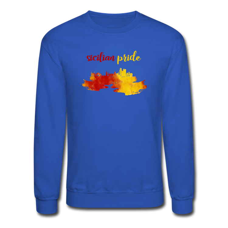 Sicilian Pride Crewneck Sweatshirt - royal blue