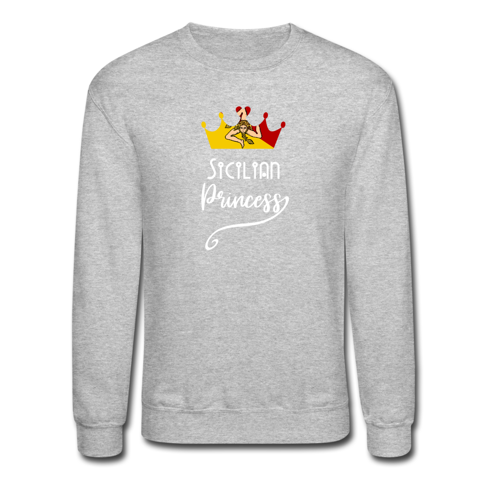 Sicilian Princess Crewneck Sweatshirt - heather gray