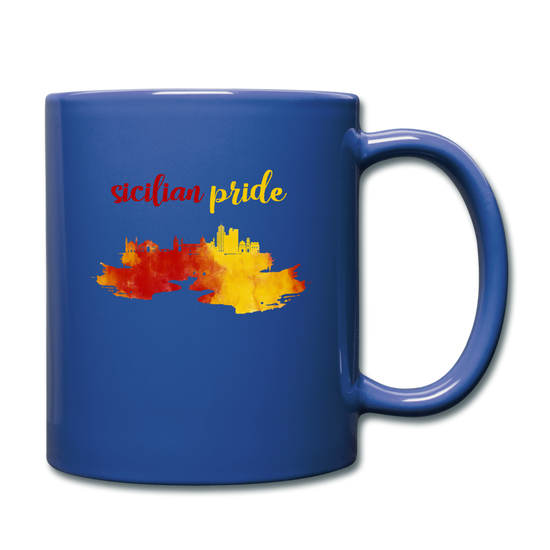 Sicilian Pride Full Color Mug 11 oz - royal blue