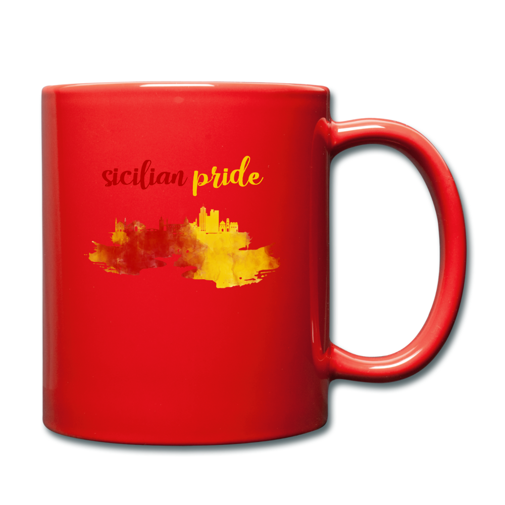 Sicilian Pride Full Color Mug 11 oz - red