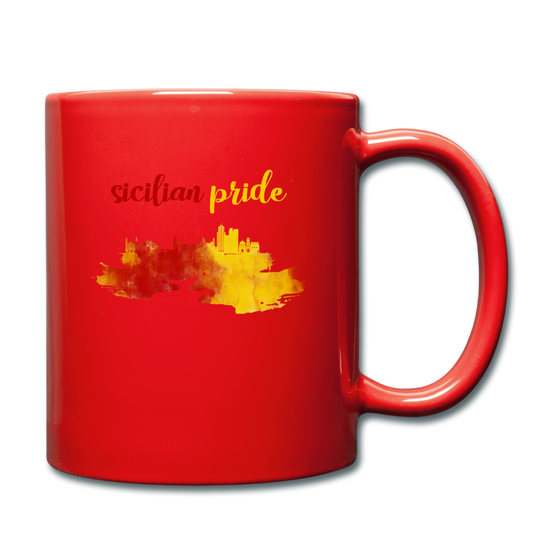 Sicilian Pride Full Color Mug 11 oz - red