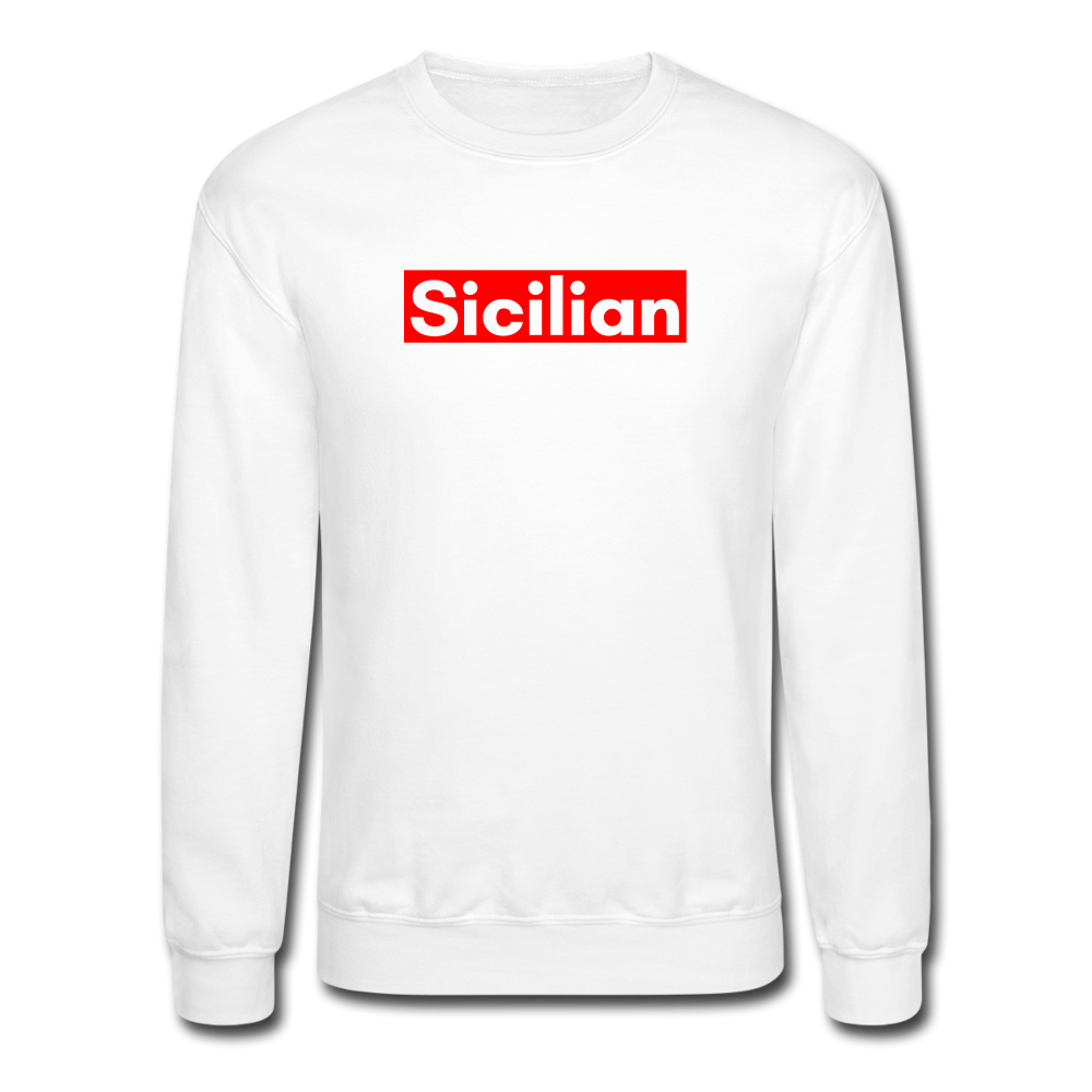 Sicilian Crewneck Sweatshirt - white
