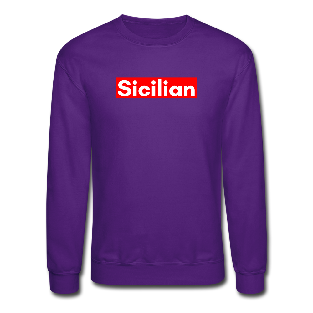 Sicilian Crewneck Sweatshirt - purple