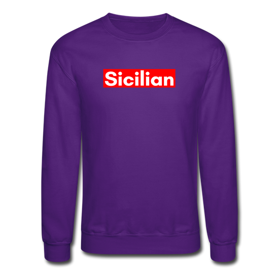 Sicilian Crewneck Sweatshirt - purple