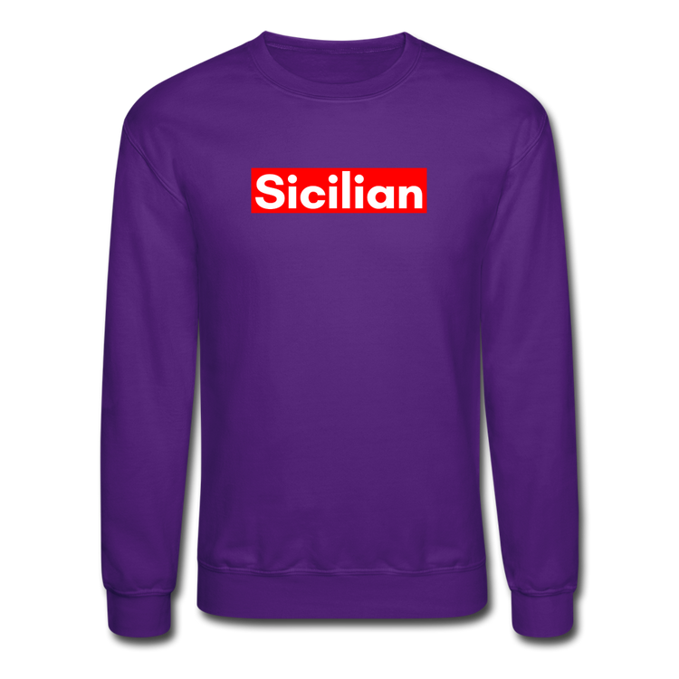 Sicilian Crewneck Sweatshirt - purple