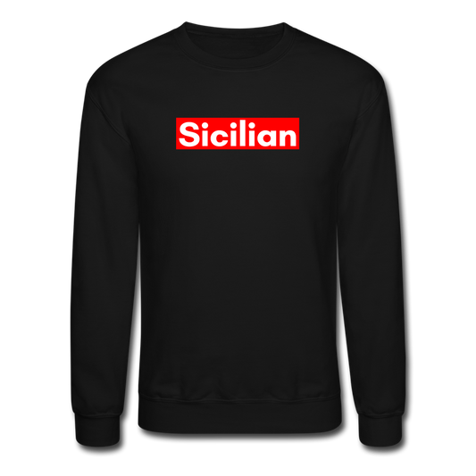 Sicilian Crewneck Sweatshirt - black