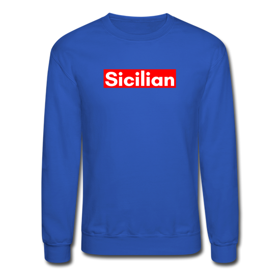 Sicilian Crewneck Sweatshirt - royal blue