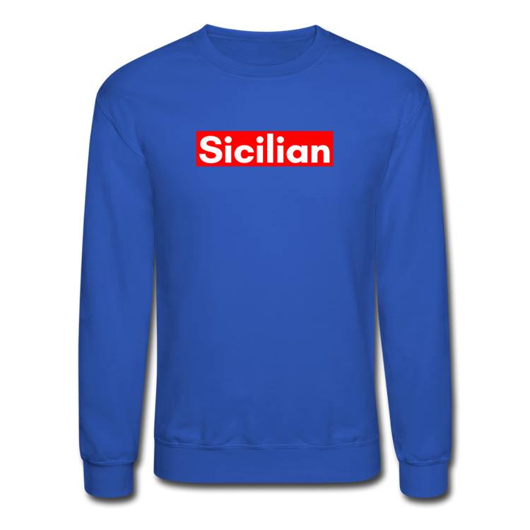 Sicilian Crewneck Sweatshirt - royal blue