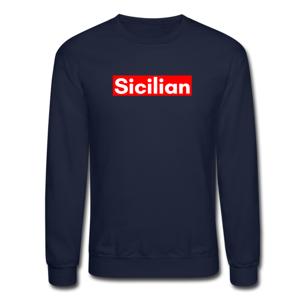 Sicilian Crewneck Sweatshirt - navy