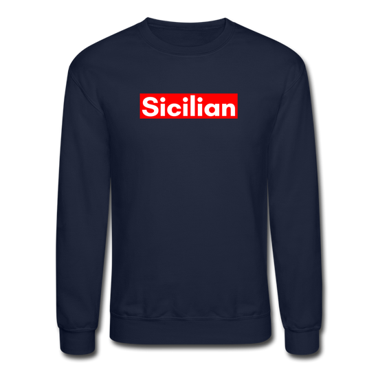 Sicilian Crewneck Sweatshirt - navy