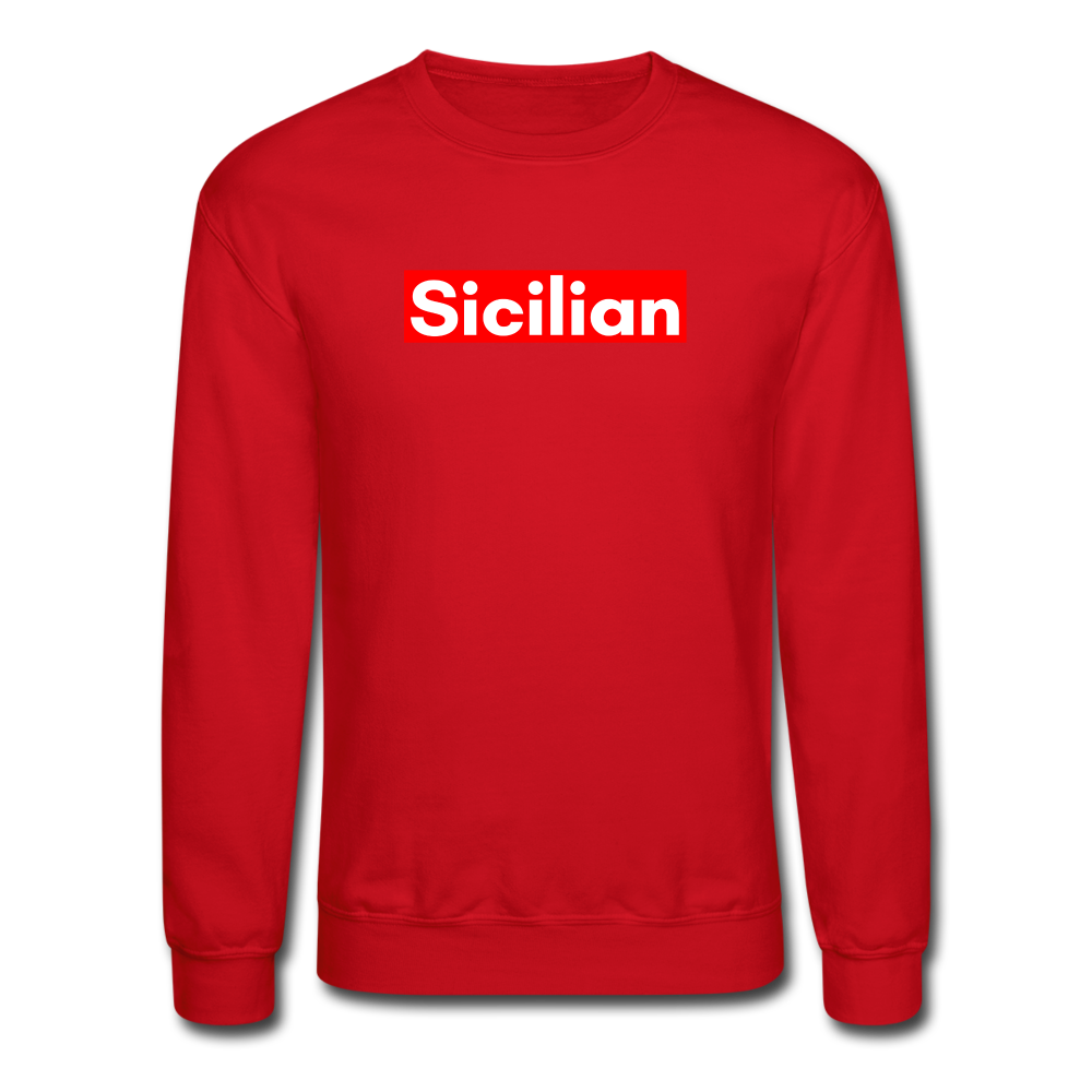 Sicilian Crewneck Sweatshirt - red