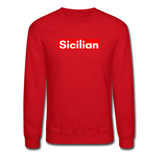 Sicilian Crewneck Sweatshirt - red