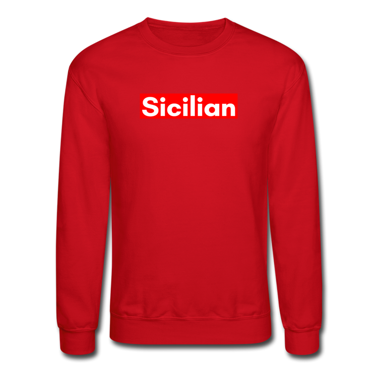 Sicilian Crewneck Sweatshirt - red