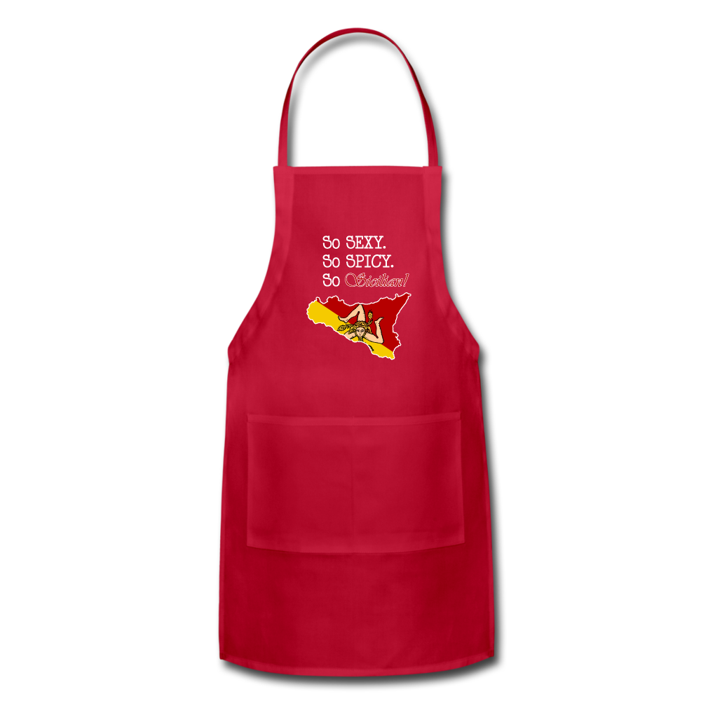 So sexy, So spicy, So Sicilian Apron - red
