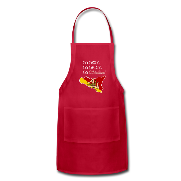 So sexy, So spicy, So Sicilian Apron - red