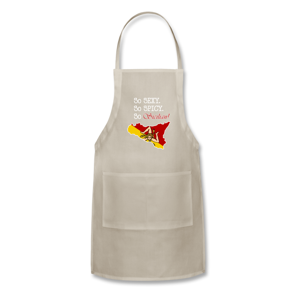 So sexy, So spicy, So Sicilian Apron - natural