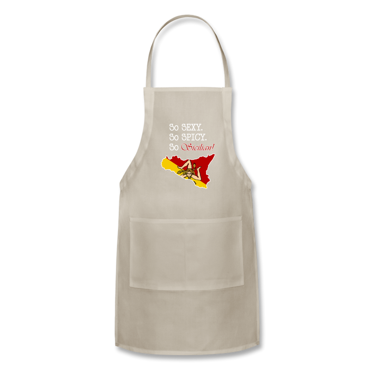 So sexy, So spicy, So Sicilian Apron - natural