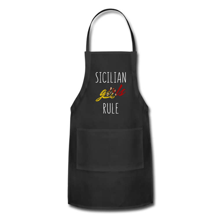 Sicilian girls rule Apron - black