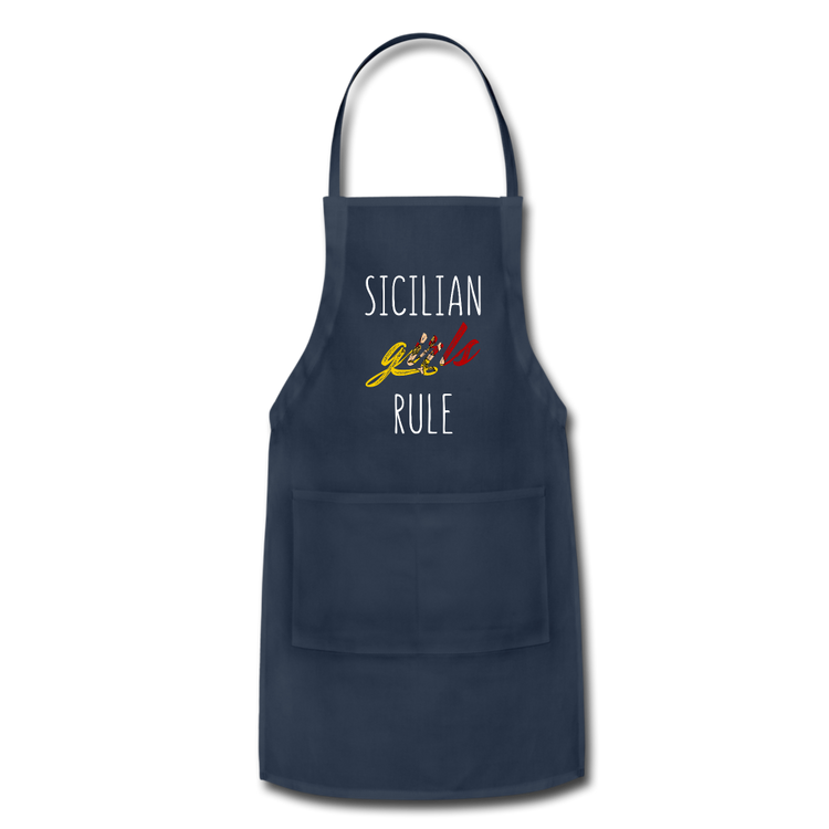 Sicilian girls rule Apron - navy