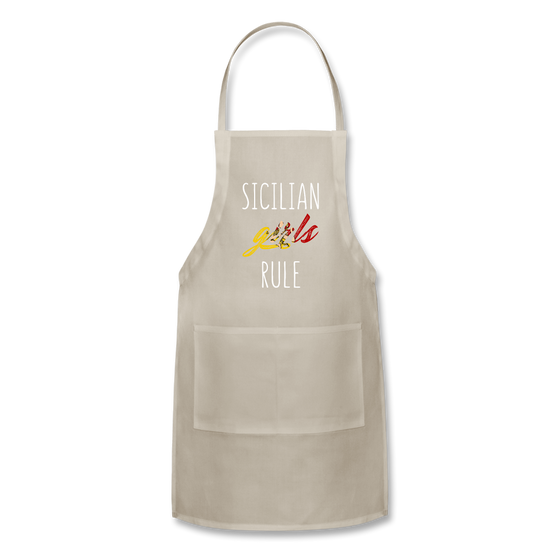 Sicilian girls rule Apron - natural